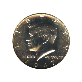 Kennedy Half Dollar 1967 SMS
